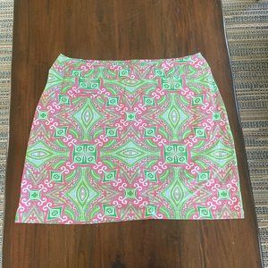 pink and green golf skort - size large